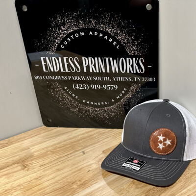 Tri-Star Leather Patch Hat - 112+R-Flex Thumbnail